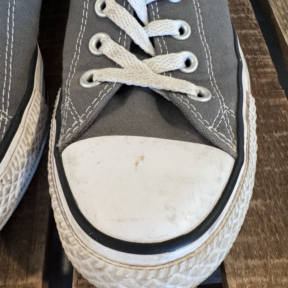 CONVERSE ALL STAR CHUCK TAYLOR WOMEN SNEAKERS SIZE 9 GREY CASUAL SHOES - Picture 4 of 10
